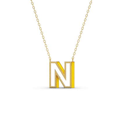 English Letter Necklace