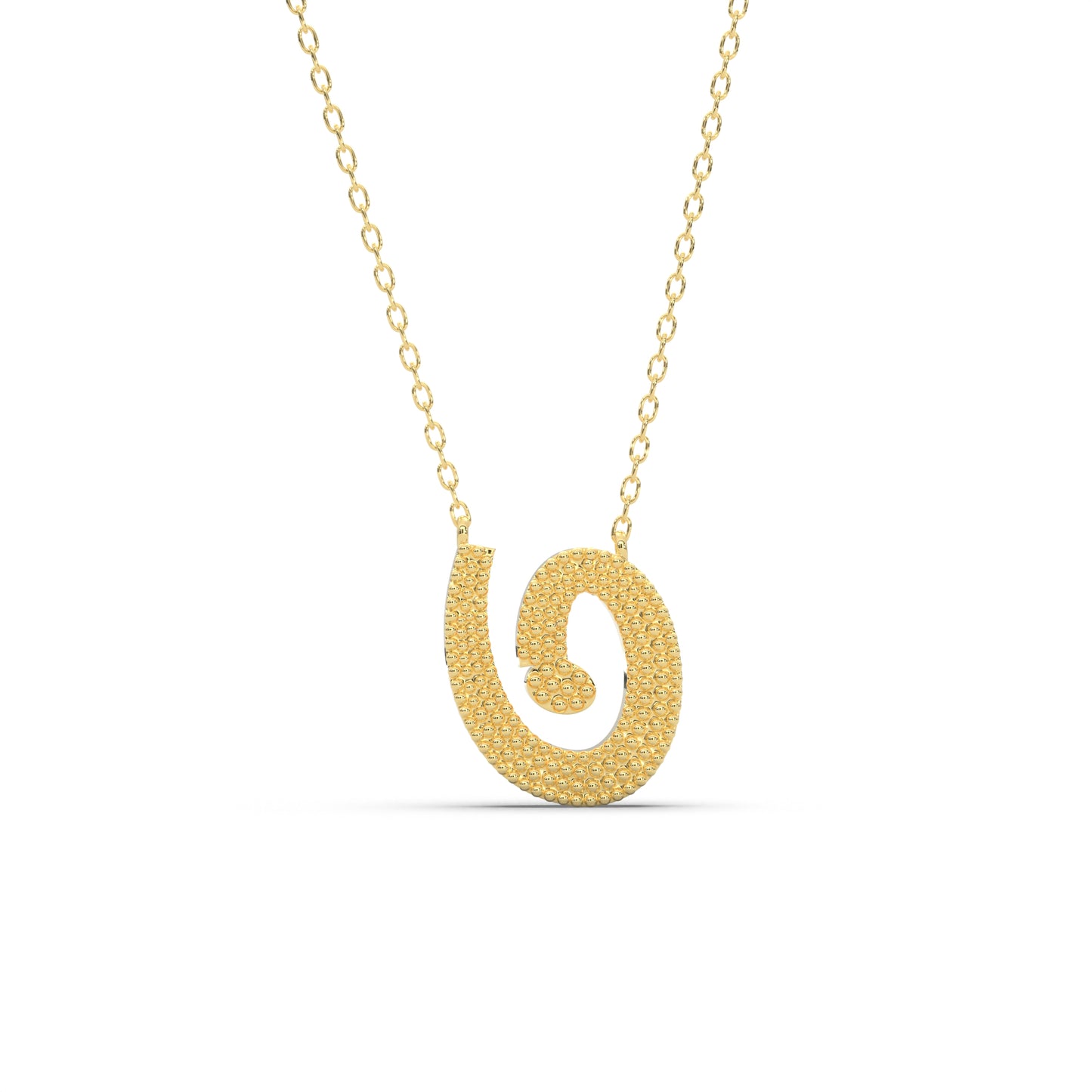 Big Arabic Letter Necklace