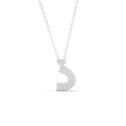 Big Arabic Letter Necklace