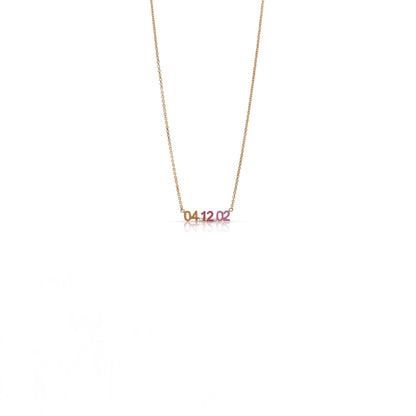 Your Memorial Date Necklace